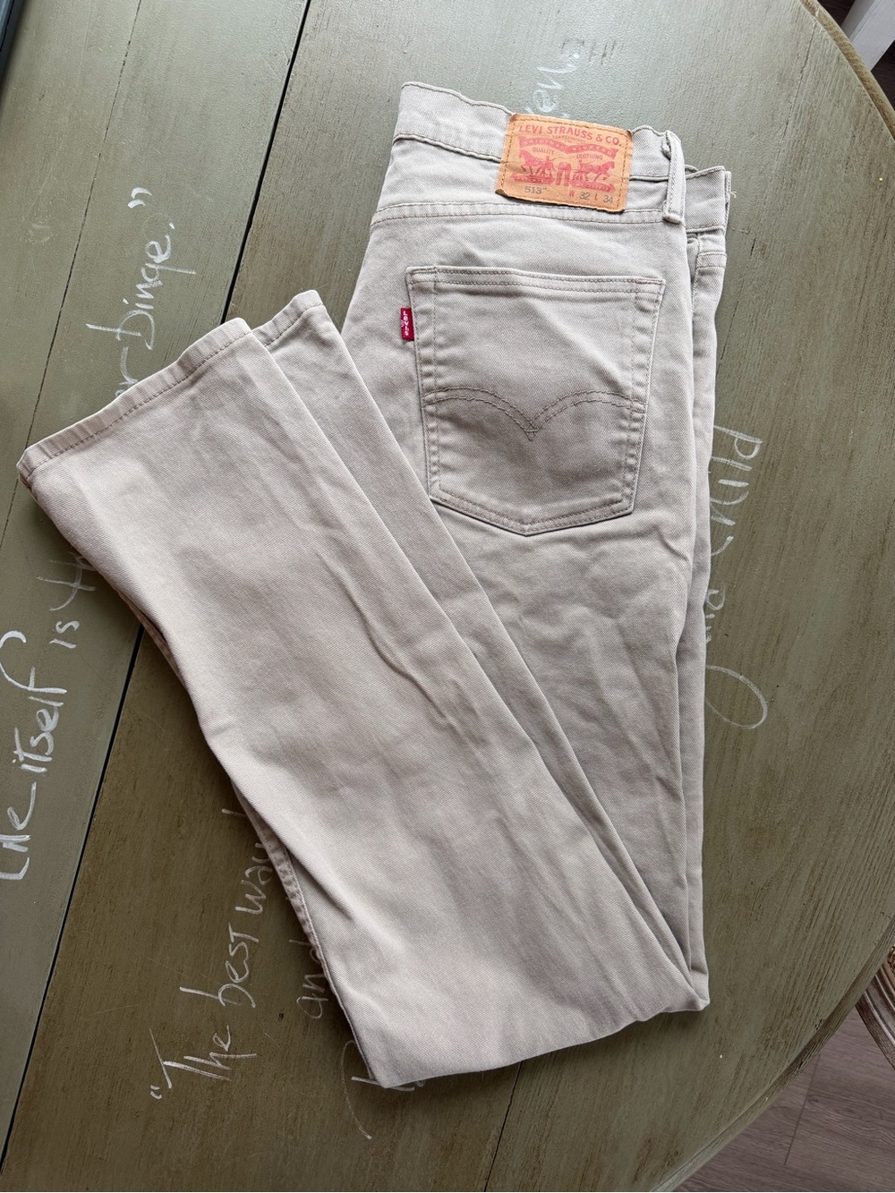 Levi's Men’s Light Beige Slim Jeans